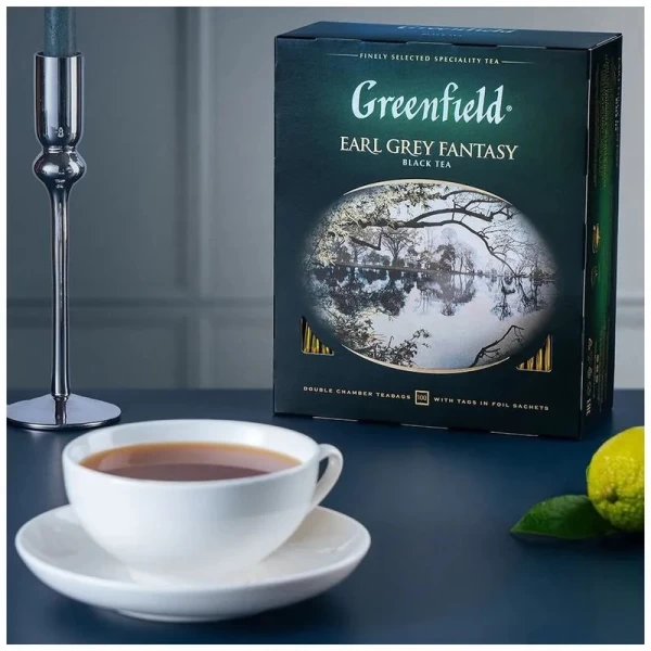 Greenfield Чай черный с бергамотом Earl Grey Fantasy 100p х 2г - image 3