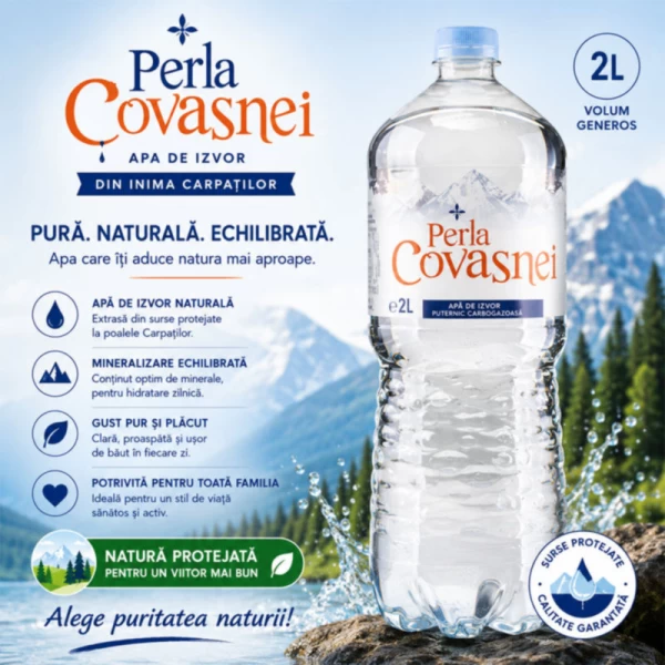Perla Covasnei Apa minerala plata 2 l - image 2