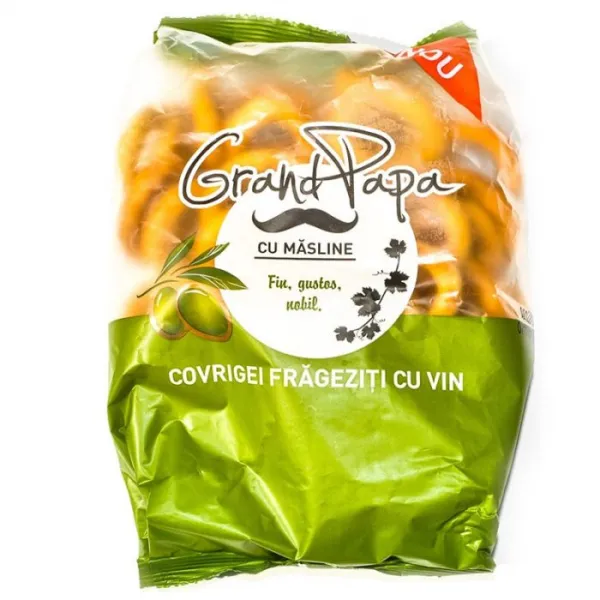 Grand Papa Covrigi vin alb si masline 200 gr - image 2