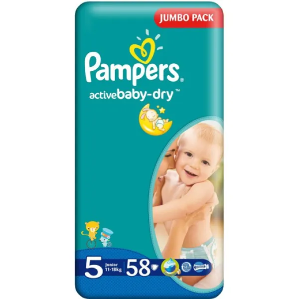 Pampers Подгузник Jumbo minus Junior Размер 5 58 шт - image 1