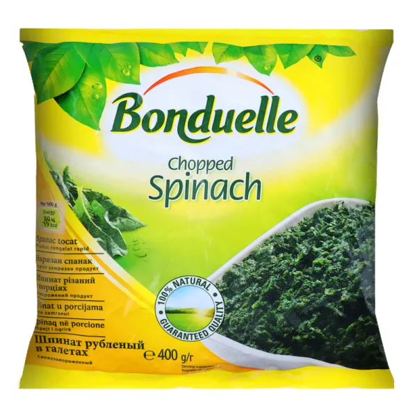Шпинат Bonduelle резаный в порциях 400г - image 1