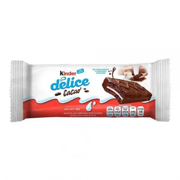 Kinder Delice какао с молочной начинкой 39г - image 1