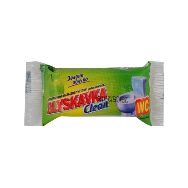 Освежающее средство для унитаза Blyskavka Clean Зеленое яблоко запасной блок - image 1