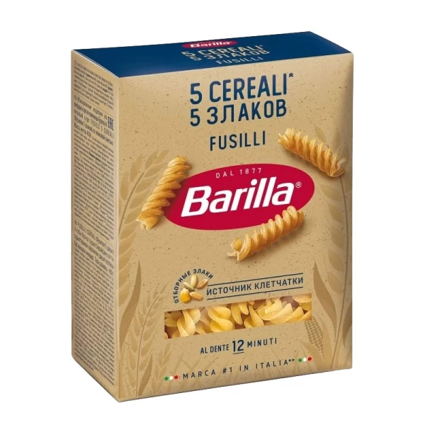 Barilla Paste Fusilli 5 cereale 450 gr - image 1