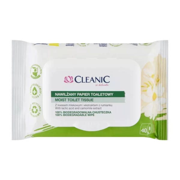 Cleanic hartie igienica umeda Soft 40 buc romanita - image 1