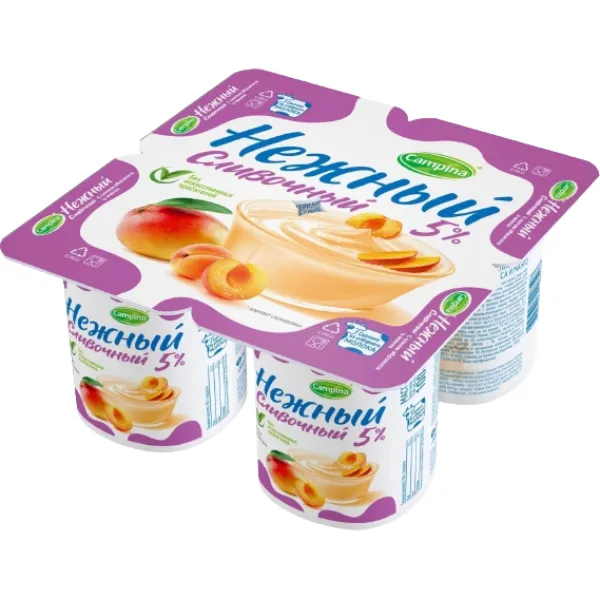 Iaurt Nejnii 5% delicat cremos cu suc de caise și mango 100 g - image 2