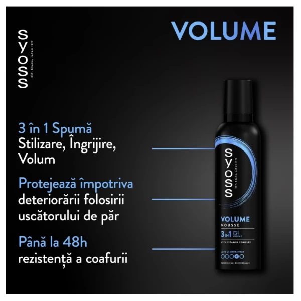 Syoss Spuma de par 250ml Volume Lift - image 2
