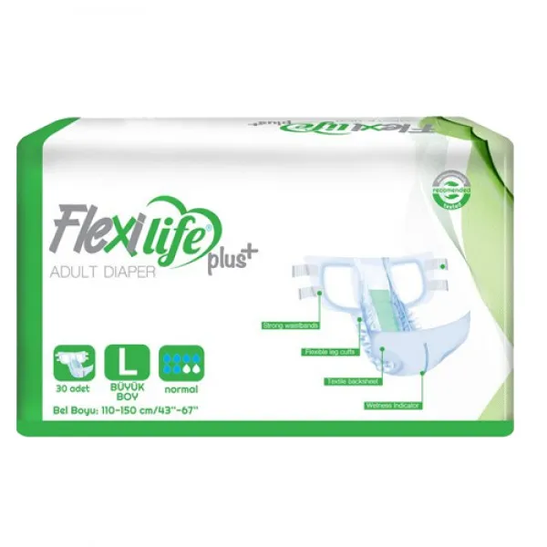 Flexi Life Plus Подгузники для взрослых L 110-150 см 30 шт - image 1