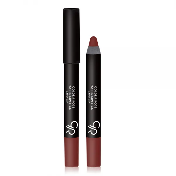 Golden Rose Ruj-creion de buze Matte Lipstick Crayon 03 3.5 g Dark Red Color - image 1
