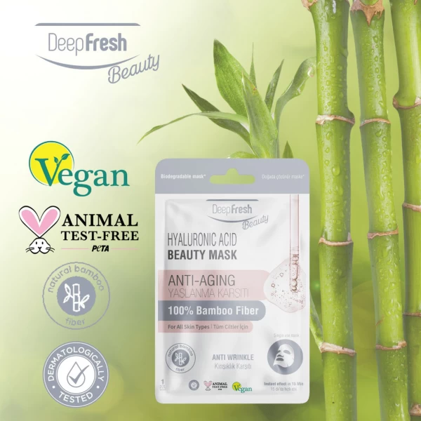 DeepFresh Маска для лица, против морщин и антивозрастная с гиалуроновой кислотой, 30 мл - image 2
