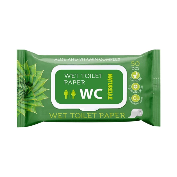 Naturelle Hirtie igienice umede Aloe 50 buc - image 1