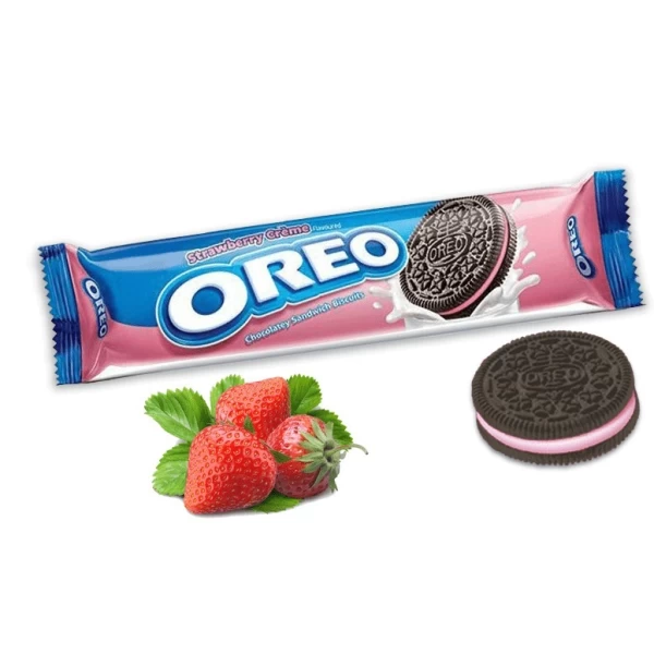 Oreo Biscuiti cu capsuna si cheescake 95g - image 2