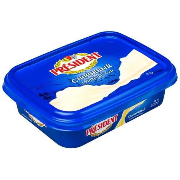 Cascaval topit crema Frisca President 45% 200g - image 3