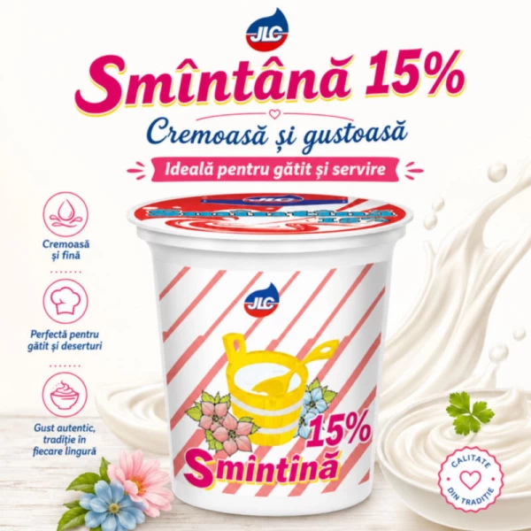 JLC Smantana 400gr pahar 15% - image 2