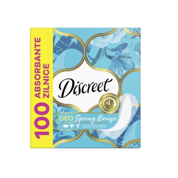 Discreet Absorbante zilnice Deo Spring Breeze 100 buc - image 1