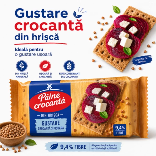 Paine felii crocante de hrisca Shedrie 100 g - image 2
