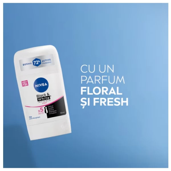 Nivea Дезодорант-стик Black&White Clear 50 мл - image 5