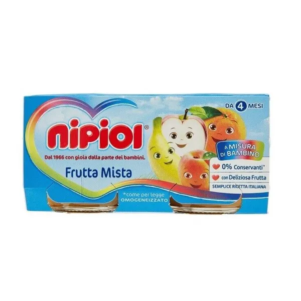 Nipiol Piure 160g Mix Fructe 4 luni (2x80g) - image 1