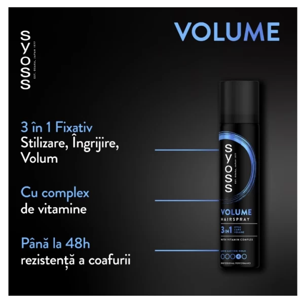 Syoss Fixativ 300ml Volume Lift pentru volum - image 2