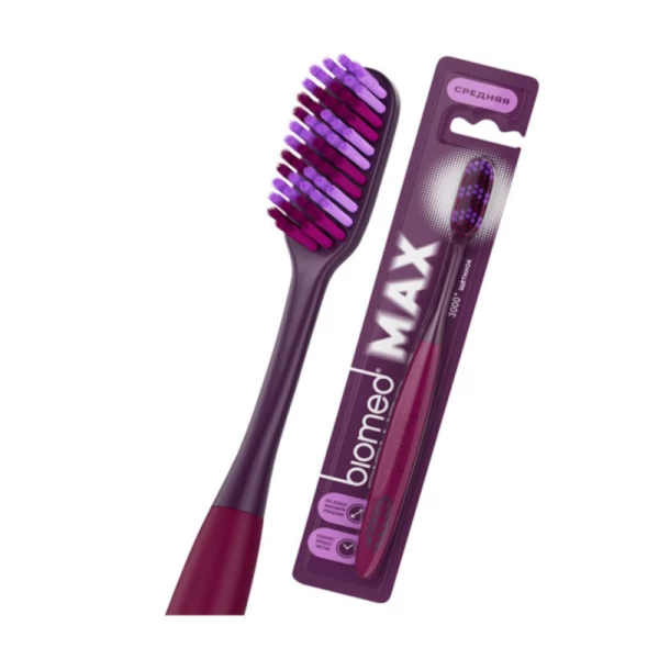 BioMed зубная щетка MAX комплексная, средняя 1шт - image 3