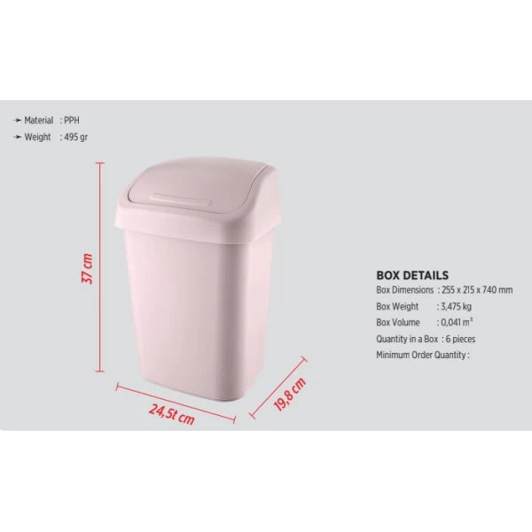 Proff Coș de gunoi Boxx (mic) 10 L - image 2