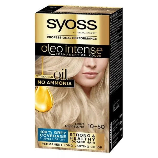 Краска для волос Syoss Oleo Intense 10-50 Дымчатый блонд - image 1