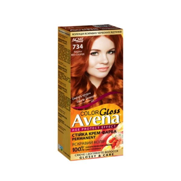 Краска для волос ACME Рябина Avena, 734 - Тициан, 100 мл - image 1
