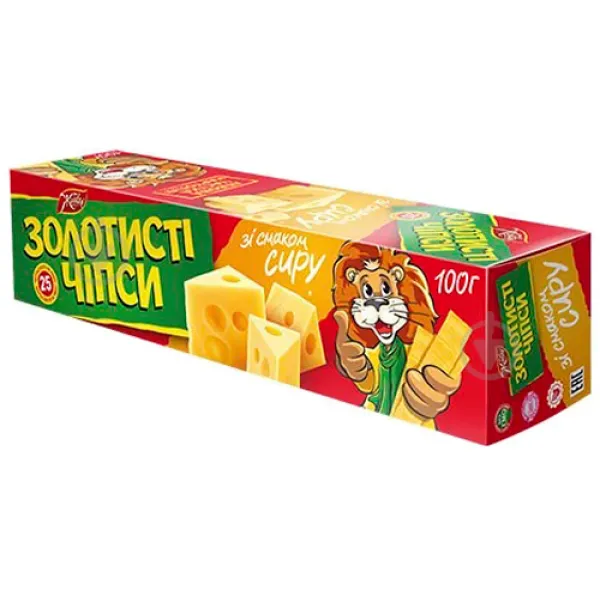 Чипсы Золотистые с сыром, 100г - image 2