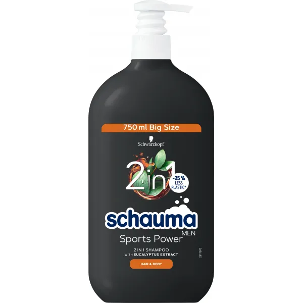 Schauma Sampon Men Sports Power 2in1 750 ml - image 1