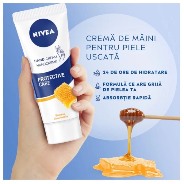 Nivea Crema pentru maini cu ceara de albine 75 ml - image 2