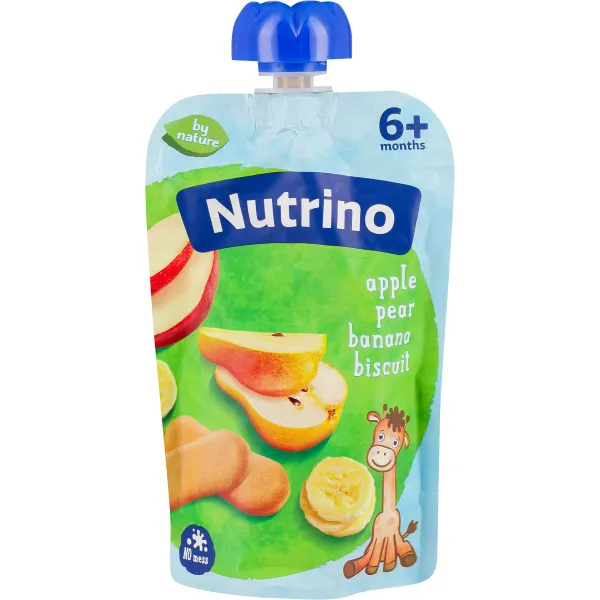 Nutrino Piure Mar, Para, Banana, Biscuiti (6 luni)  100g - image 1
