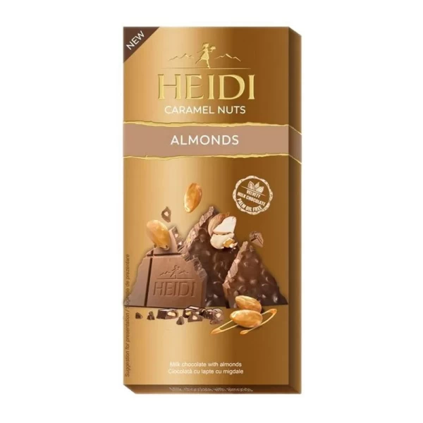 Heidi Ciocolata de lapte cu migdale caramelizate 80 g - image 1