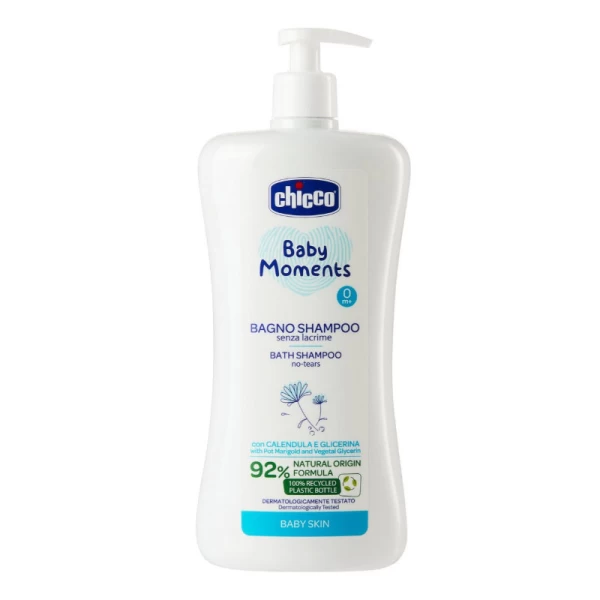 Chicco Baby Moments Gel de dus si sampon 750ml - image 1