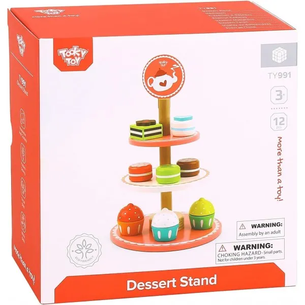 Jucarie farfurii cu deserturi din lemn TY991 - image 2