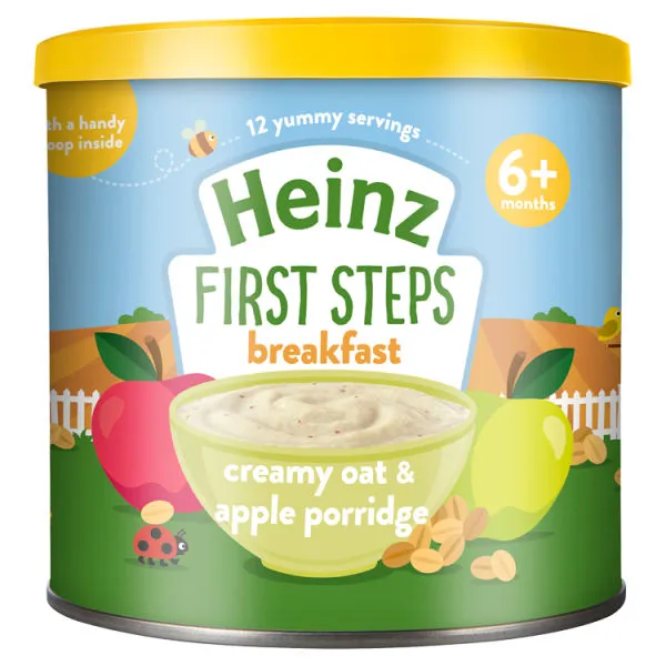 Heinz First Steps Овсяная каша с яблоком и молоком (6 м+) 240 гр. - image 1