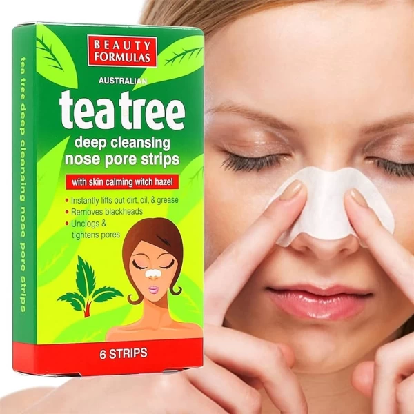 Beauty Formulas Очищающие полоски для носа с зеленым чаем 6 шт - image 2