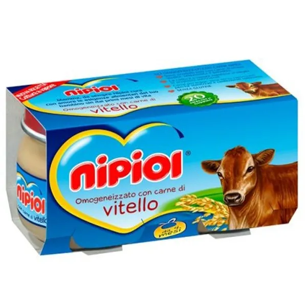 Nipiol Piure 160g Carne Vitel (6 luni) (2x80g) - image 1