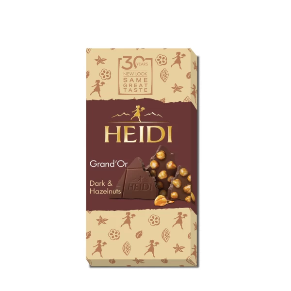 Heidi Шоколад горького с цельным карамелизированным фундуком 100 г - image 1