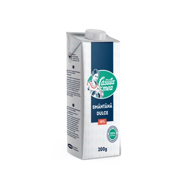 Сливки сладкие Mea Casuta 200г, 10% - image 1
