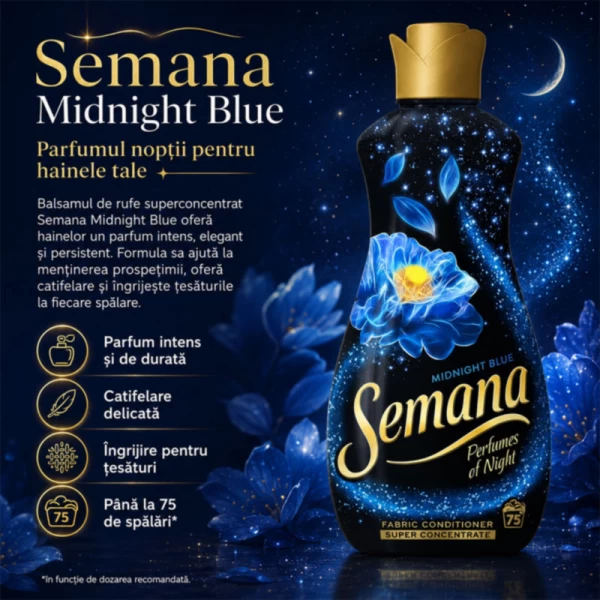 Кондиционер для белья Semana Perfumes of Night Blue 1,65 л - image 2