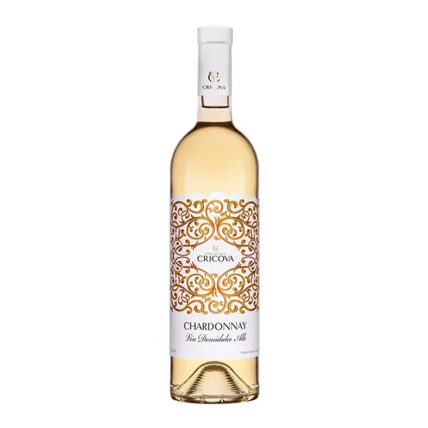 Cricova Ornament Vin alb demidulce Chardonay 0.75l - image 1