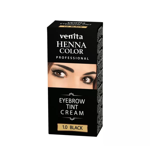 Venita Henna Color Vopsea-crema sprancene Negru - image 1