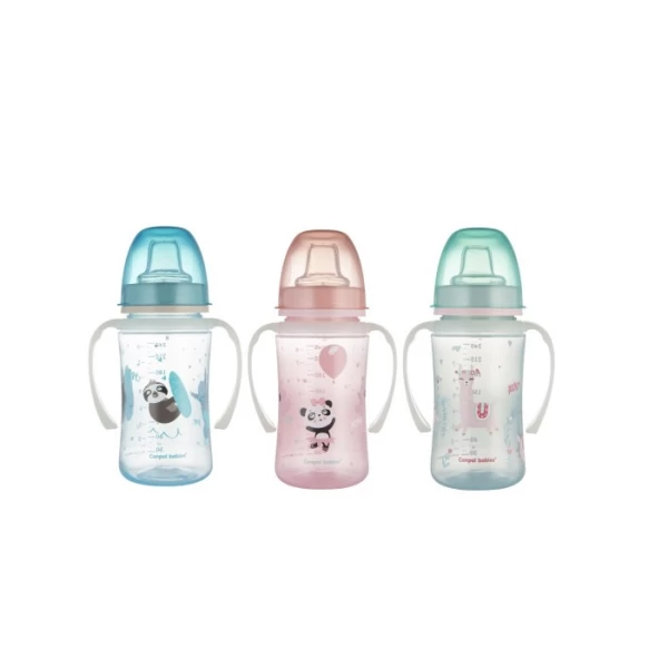 Canpol Cana de invatare cu sistem anti-varsare "Animals" (6+m) 240 ml - image 2