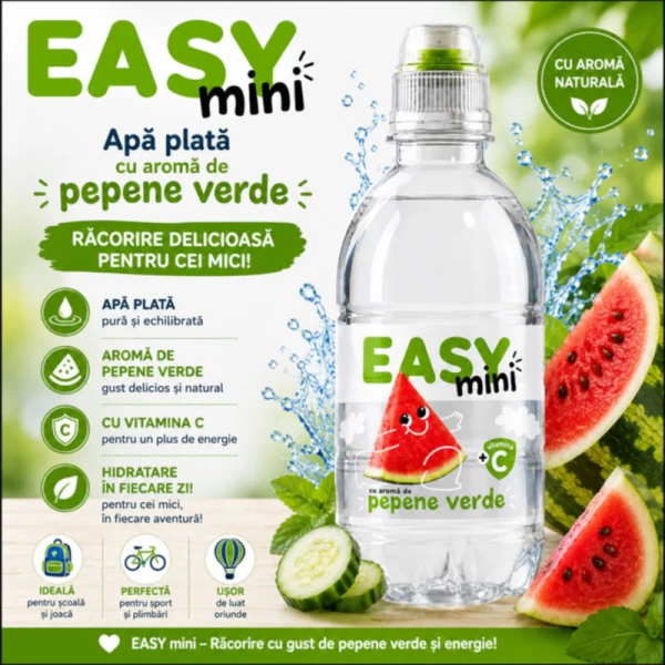 Easy Water Apa plata cu aroma pepene verde mini 0,5 l - image 2