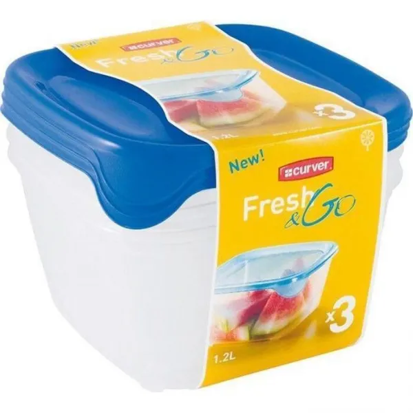 FRESH&GO boxa patrat 1.2 L (3buc) - image 1