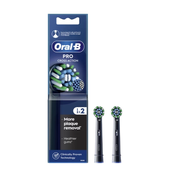 Oral-B Rezerva periuta electrica Cross Action Black 2 buc - image 1