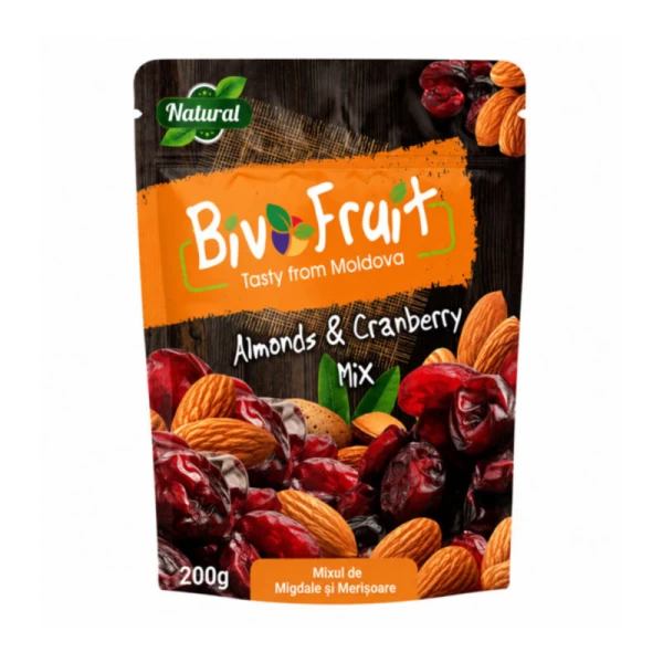 Bivo Fruit Смесь миндаля и клюквы 200г - image 1
