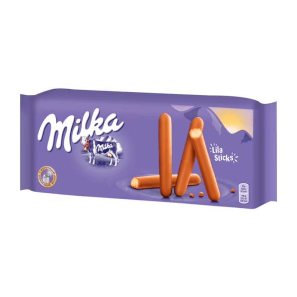 Печенье-палочки Milka Лила Стикс покрытое молочным шоколадом 112 г - image 2