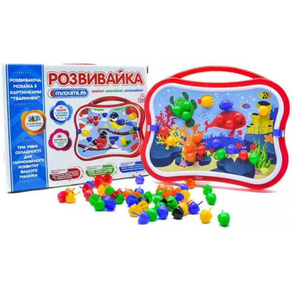 Set de joc cu mozaica Razvivaika 77 elem. - image 3