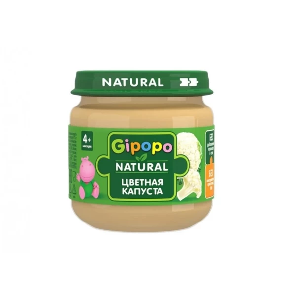 Gipopo Piure de fructe pentru copii Conopida 80g - image 1
